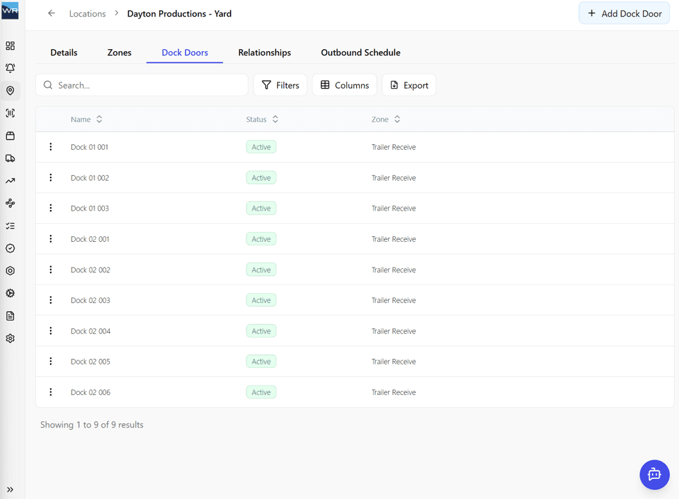 Configurable Dock Relationships